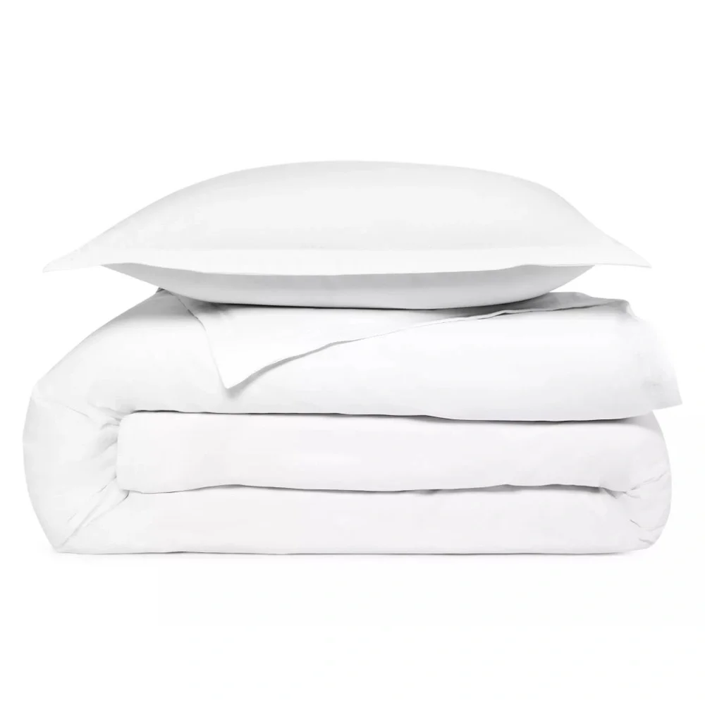 Bloomingdale’s Sky 500TC Duvet Cover Set in Twin white